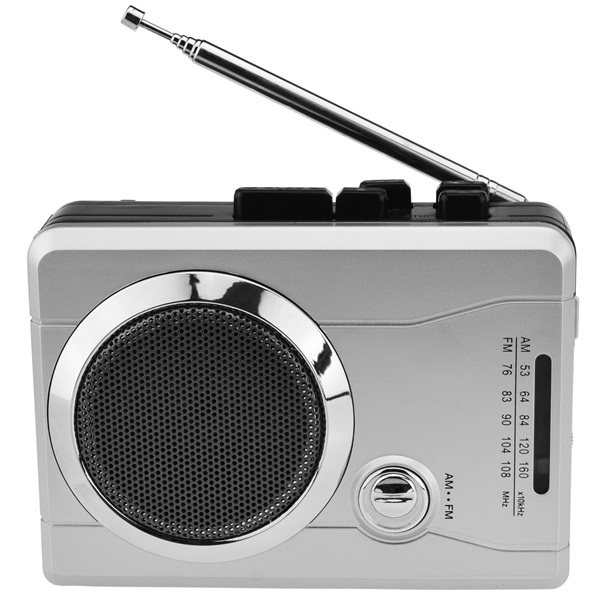 DIGITNOW Mini Stereo Audio Retro Personal Cassette Player Wireless AM/FM Radio and Voice Radio Cassette Recorder with Earphones