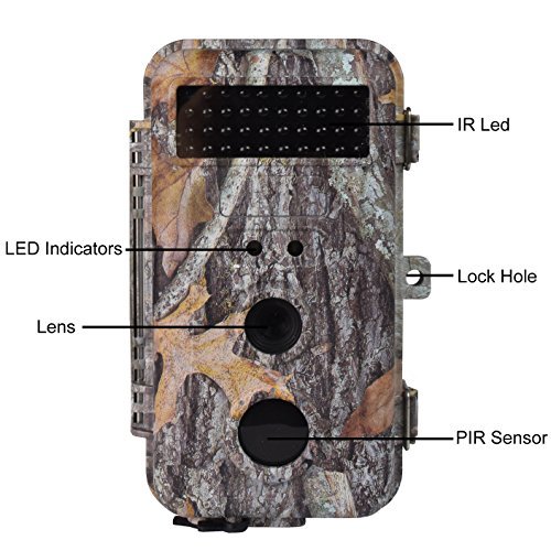 DIGITNOW 16MP 1080 HD Waterproof Trail &Surveillance Digital Camera with Infrared Night Version up to 65ft in 2.4''LCD Screen &40pcs IR LEDs Wildlife Hunting &Scouting Camera