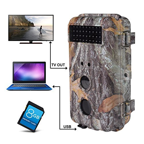 DIGITNOW 16MP 1080 HD Waterproof Trail &Surveillance Digital Camera with Infrared Night Version up to 65ft in 2.4''LCD Screen &40pcs IR LEDs Wildlife Hunting &Scouting Camera