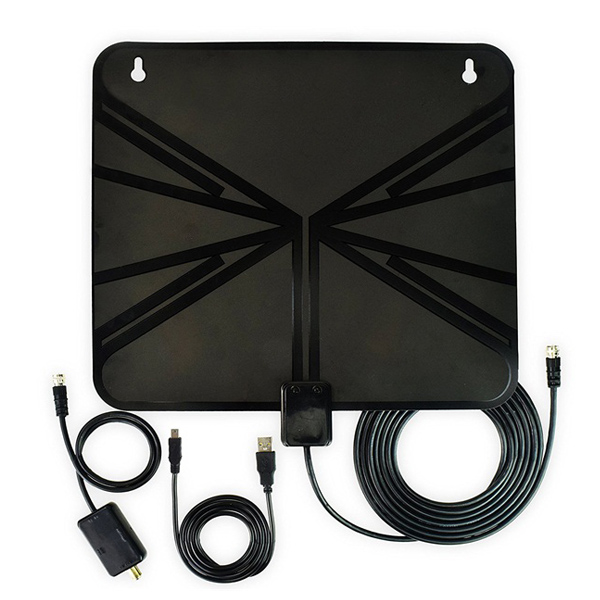 DIGITNOW! HDTV Antenna, Indoor Amplified HDTV Antenna 50 Mile Range with Detachable Amplifier Signal Booster and 10ft High Performance Coax Cable for free TV program
