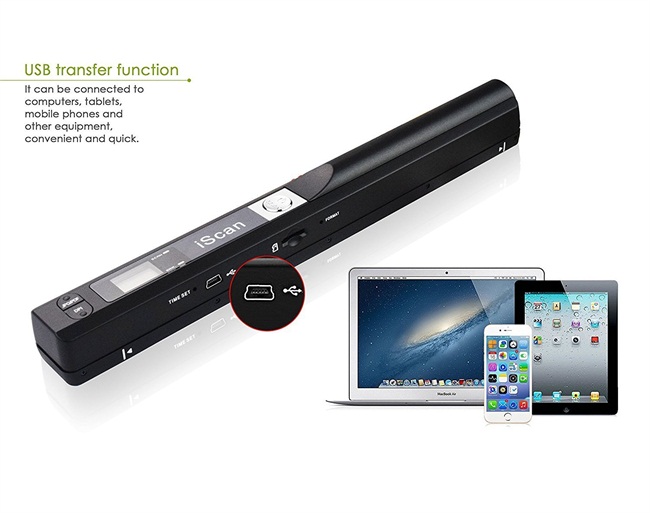 M801, USB Mobile & Portable Document & Image Scanner (Micro SD Card