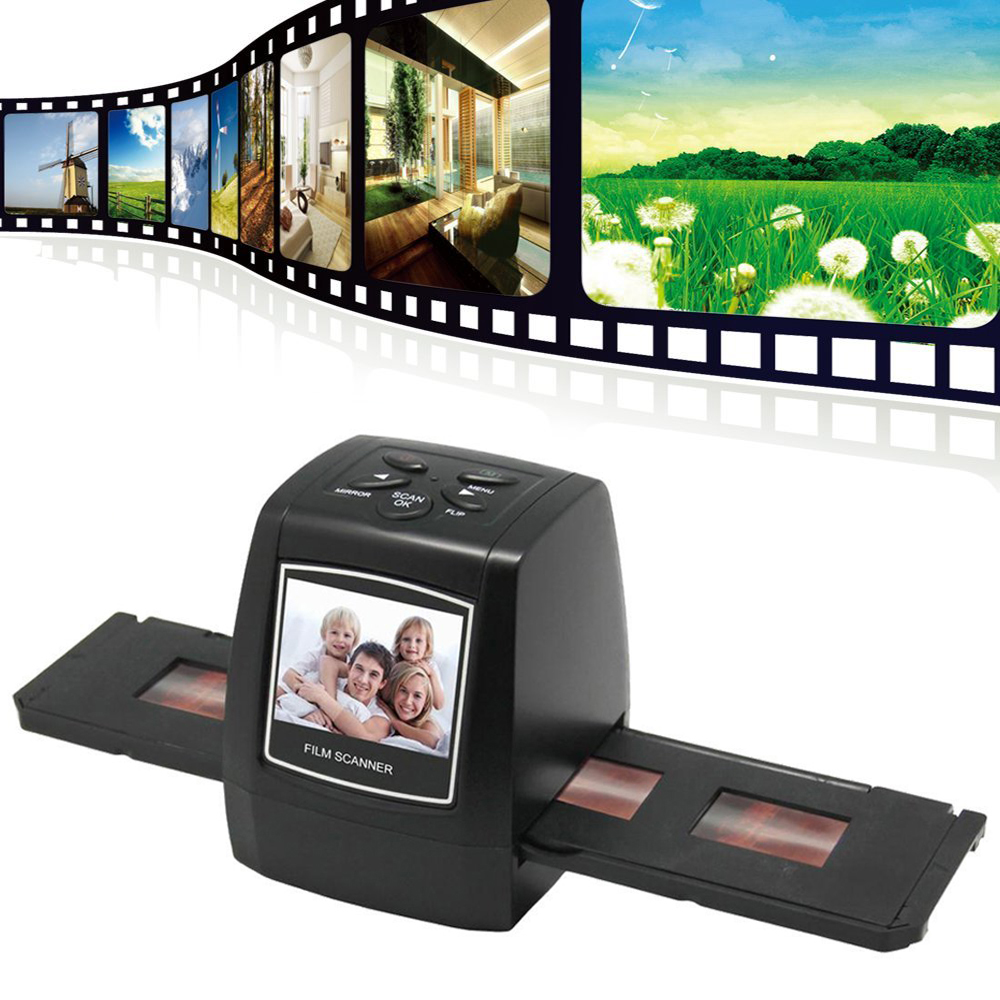 DIGITNOW 5/10Megapixels Stand Alone 2.4'' LCD Display Film/Slide Scanner 1800DPI High Resolution Picture Scanner in USB2.0 Interface Convert To PC