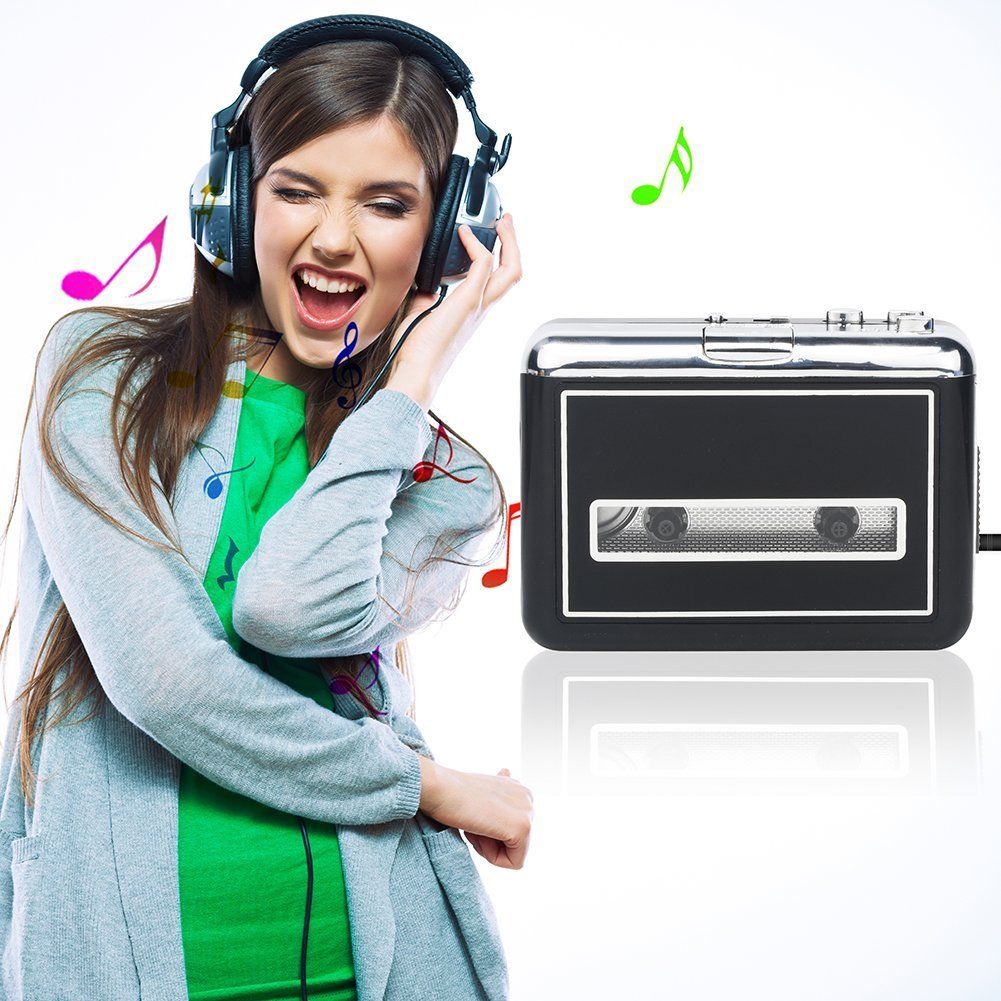 DIGITNOW Cassette Player Portable Walkman, Convert Tapes to Digital MP3 Converter with New Convenient Software (AudioLAVA)