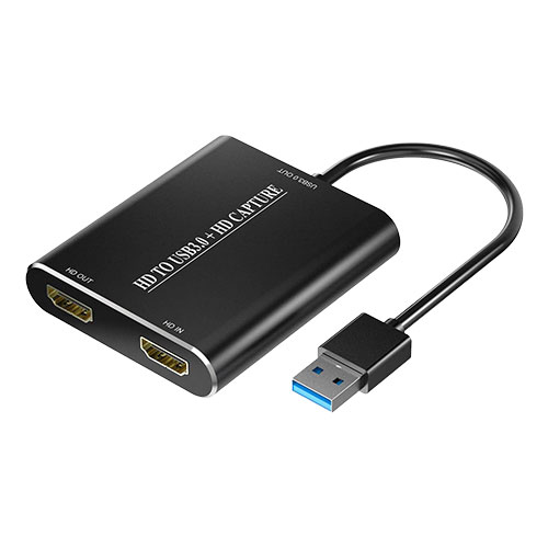 HDMI Video Capture Card,HDMI to USB 3.0 Device,Full HD 1080P 60fps Live  Game Capture Recording Box With HDMI Loop-out Support Windows 7/8/10 Linux  Twitch for PS3/4 Switch Xbox Streaming and Recording-HD Video