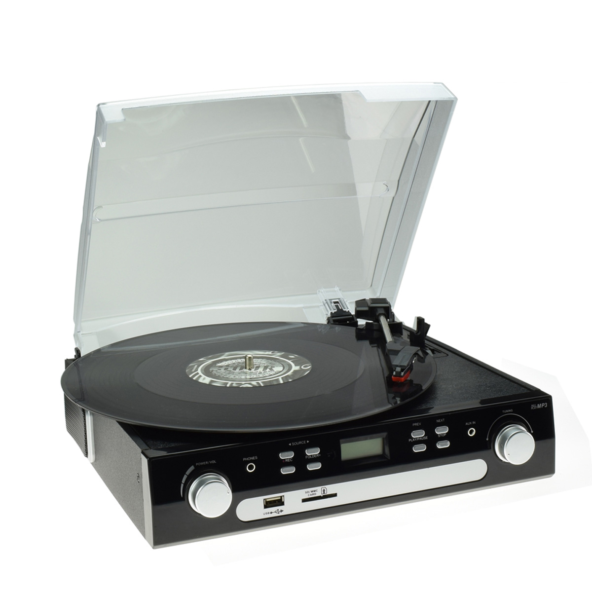 DIGITNOW! Tunrtable & Cassette & Radio Player With USB/SD Encoding