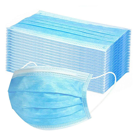 50 PCS Disposable Mask,  Mask 3 Layer,  Unisex-Mask, 17.5x9.5cm ,Ultra Soft Lightweight (Blue, 50PCS)