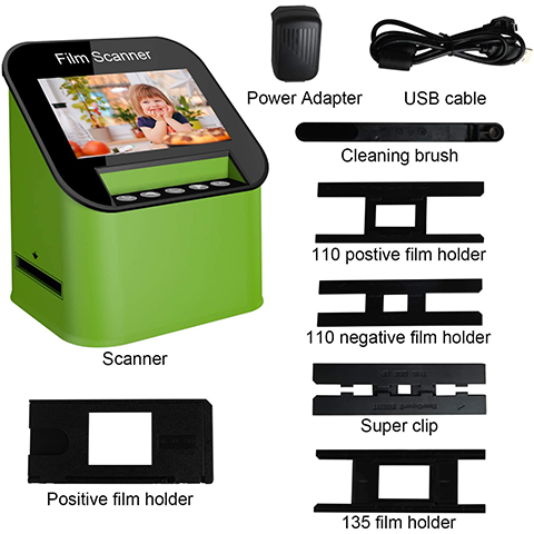 2.4-inch LCD USB Slide Film Converter Photo Digital Film Scanner 35/135mm  Positi