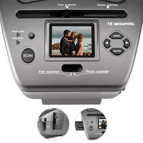 16MP Digital Film Scanner, Scanner Diapositives, Multi-Scanner