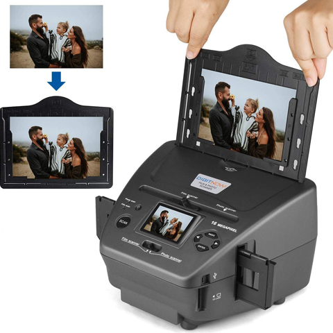Photo,Namecard,Slide & Negative Scanner with Large 5 LCD Screen,Film and Slide
