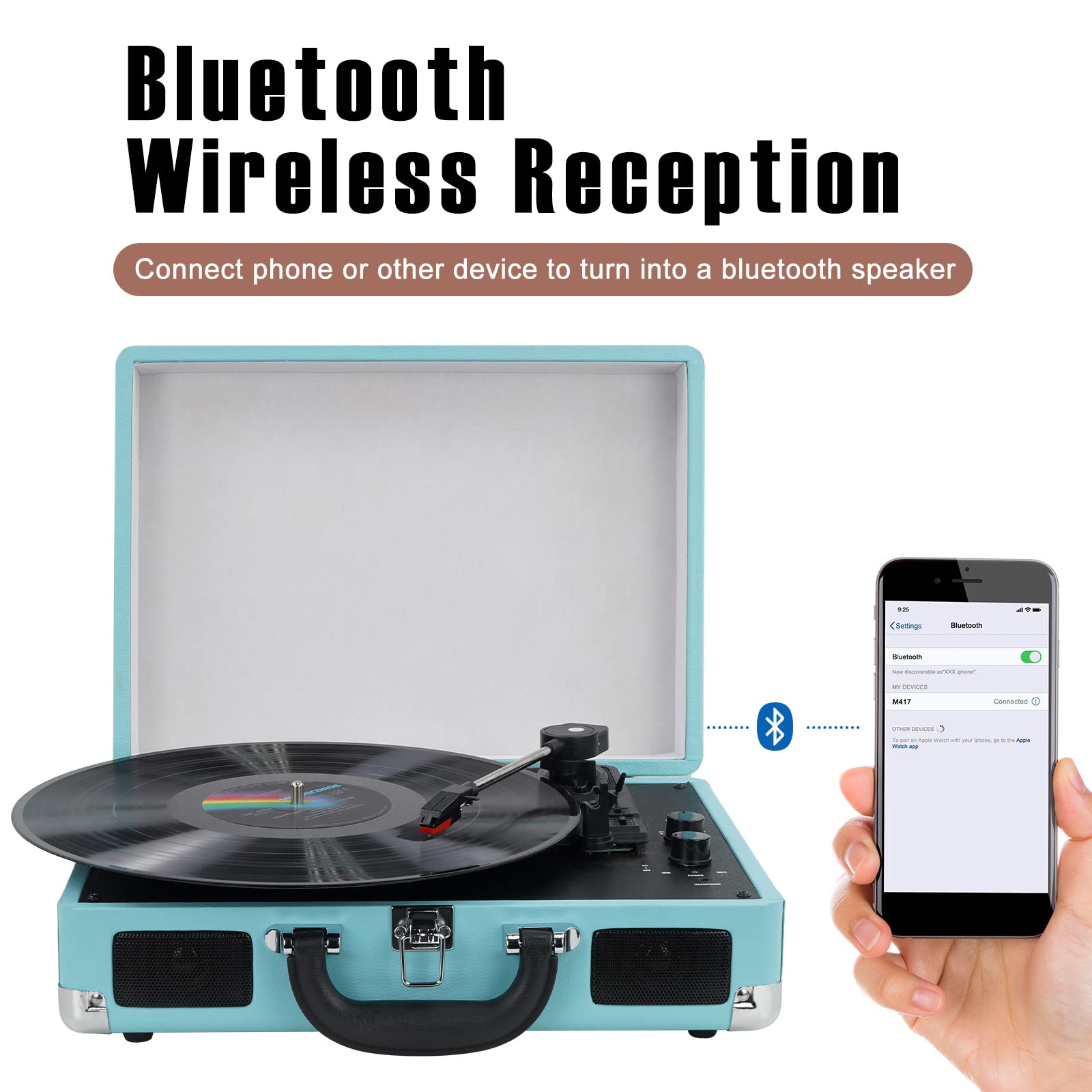 Vinyl Record Player Wireless Turntable with Built-in Ireland
