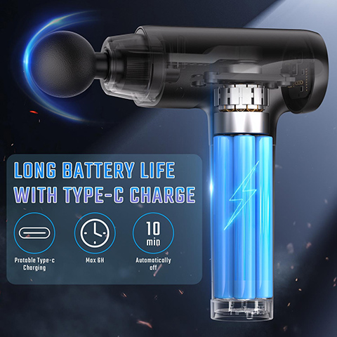 cotsoco Massage Gun Deep Tissue, Muscle Massage Gun with 9 Attachment Heads 20 Speeds & Silent Brushless Motor for Pain Relief, Handheld Percussion Back Massager Gun for Athletes (Black)