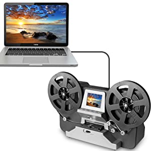 Buy Jancane Super 8/8mm Film Scanner, ConvertsConvert 3 inch and 5 inch 8mm Super  8 Film reels into Digital Video Online at desertcartEGYPT
